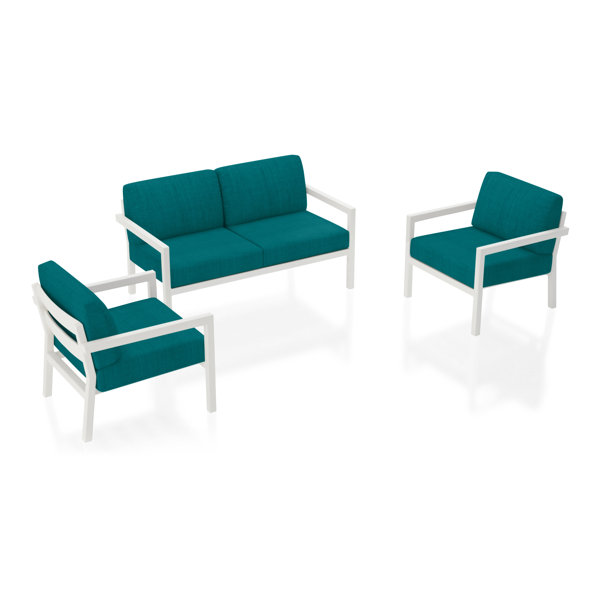 Harmonia Living Pacifica Outdoor 3 Piece Conversation Set by Harmonia Living & Reviews Perigold